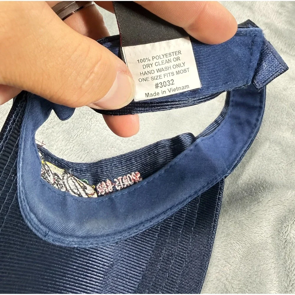 Docs Sports Bar Rock and Roll Visor Hat Snapback Navy Corduroy